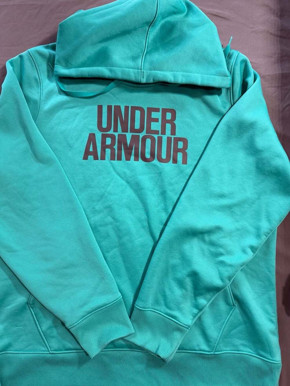 Under Armour Loose Fit Graphic Pullover Hoodie - Teal/Aqua